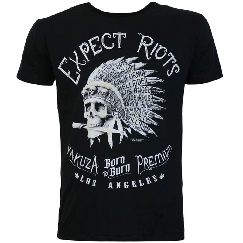 T-krekls Yakuza Premium Expect Riots - Los Angeles black