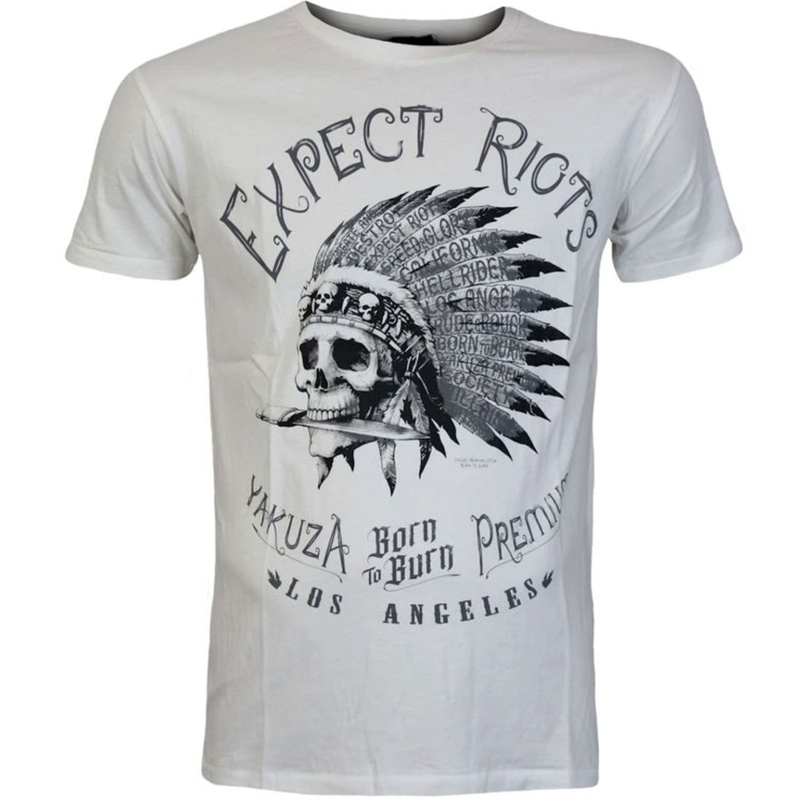T-krekls Yakuza Premium Expect Riots - Los Angeles white