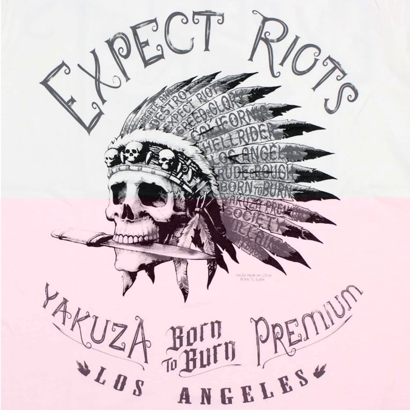 T-krekls Yakuza Premium Expect Riots - Los Angeles white