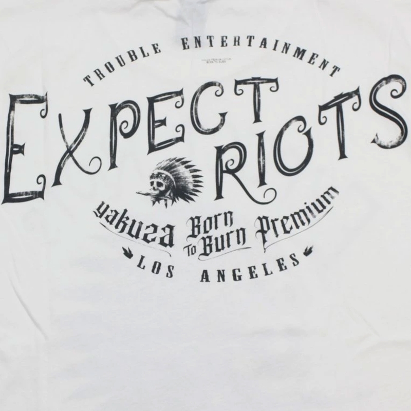 T-krekls Yakuza Premium Expect Riots - Los Angeles white