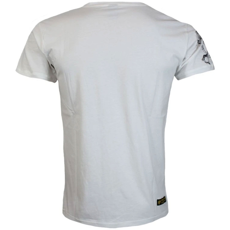 T-krekls Yakuza Premium Rude and Rough Born to Burn - Los Angeles white