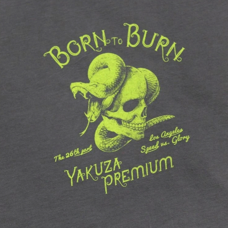 T-krekls Yakuza Premium Speed un Swashbuckler tumši pelēks