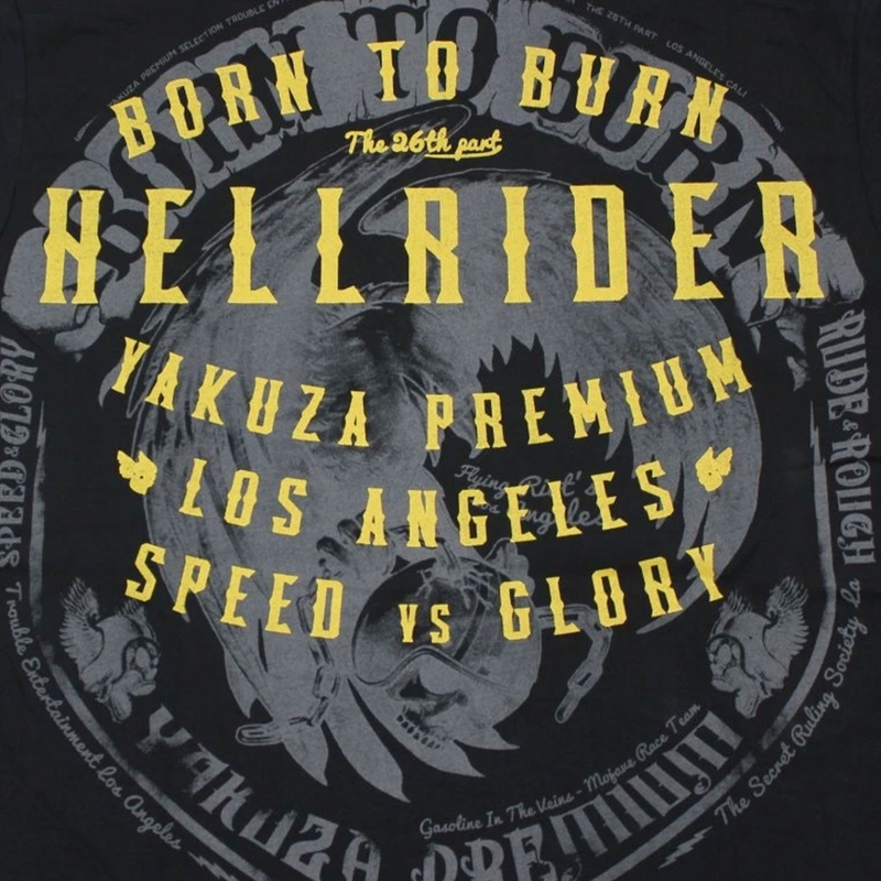 T-krekls Yakuza Premium Hellrider melns