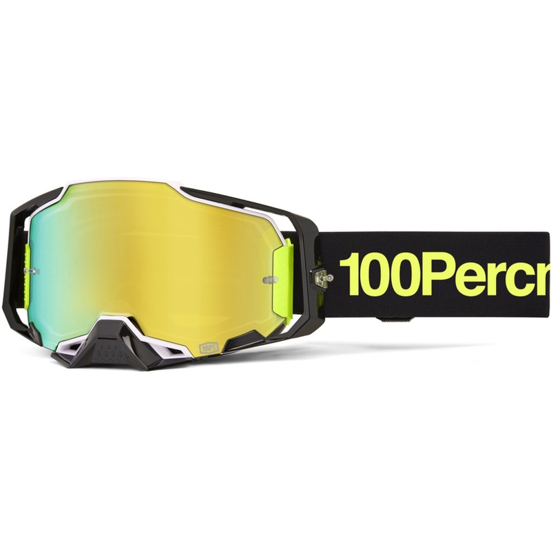 Motokrosa brilles 100% Armega Orban ar zelta pleksi