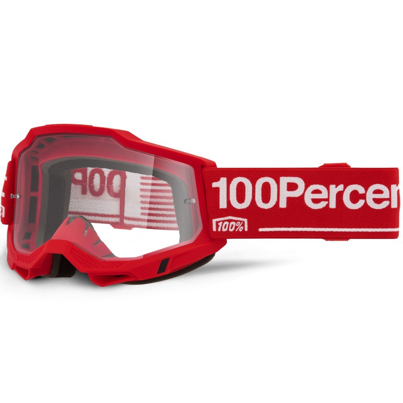 Motokrosa brilles 100% Accuri 2 Wolg ar caurspīdīgu pleksi
