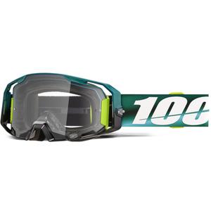 Motokrosa brilles 100% ARmatic Polarity ar caurspīdīgu pleksi