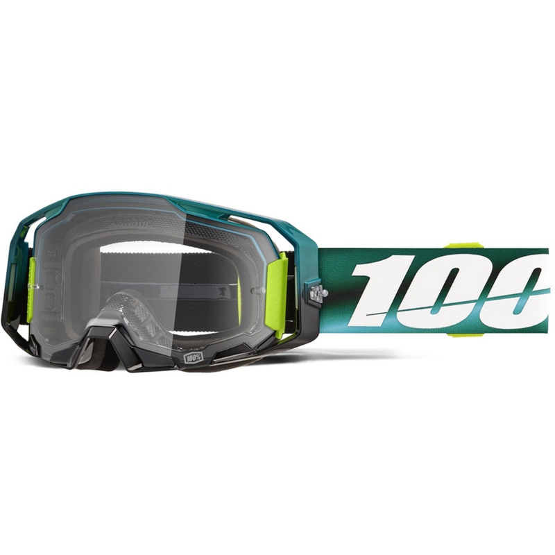 Motokrosa brilles 100% ARmatic Polarity ar caurspīdīgu pleksi