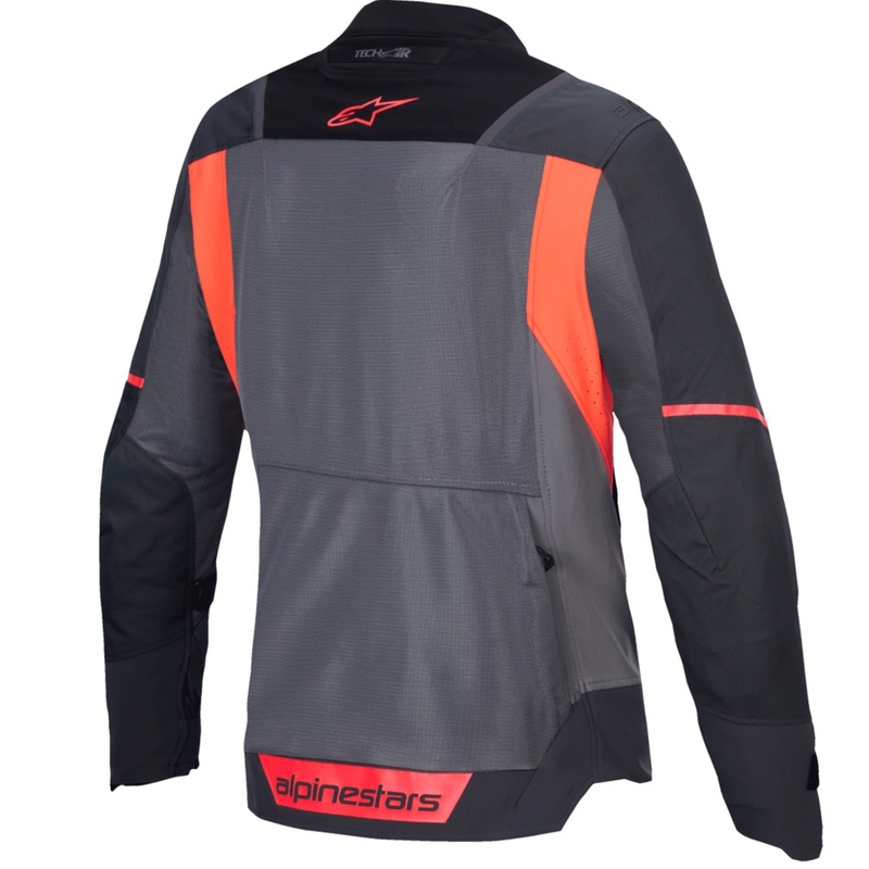 Alpinestars Stella ST-2 Air Sieviešu motocikla jaka Grey-Dark Grey-Fluo Coral