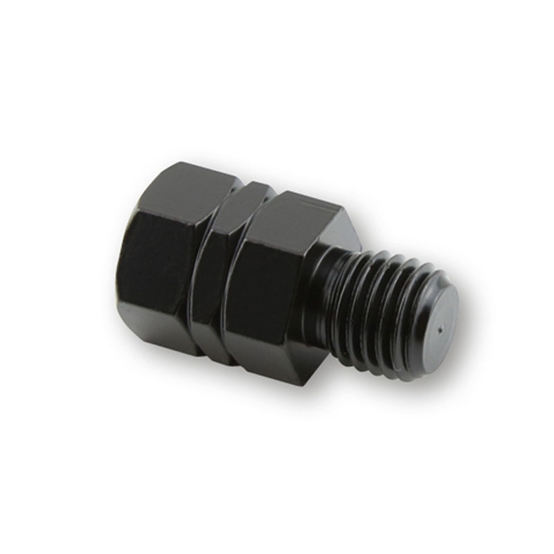Adapteris spogulim Highsider Smart no kreisā vītnes M10 uz labo vītni M10 melns