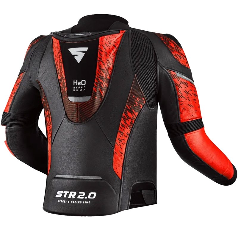 Shima STR 2.0 fluo sarkana motocikla jaka
