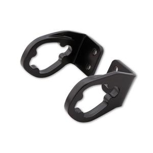 Oriģinālo LED pagrieziena signālu turētājs Highsider Pro Ducati numura zīmēm melns