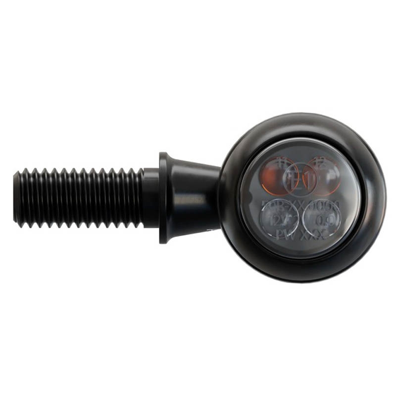 Highsider Smart Circula-S LED melni motociklu bākugunis