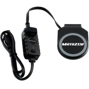 Uzlādes modulis ar bezvadu uzlādi MotoZem turētājam melns