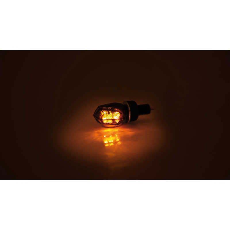 Highsider Smart Tiny LED melni motociklu bākugunis