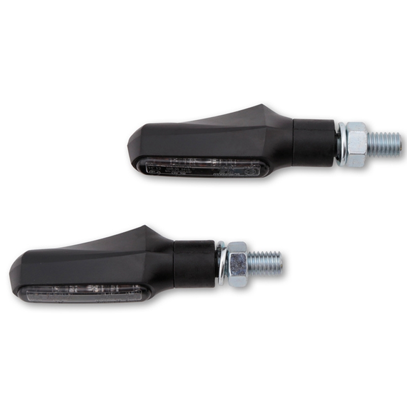 Highsider Smart Shorty Fin 2in1 melni motocikla bākugunis