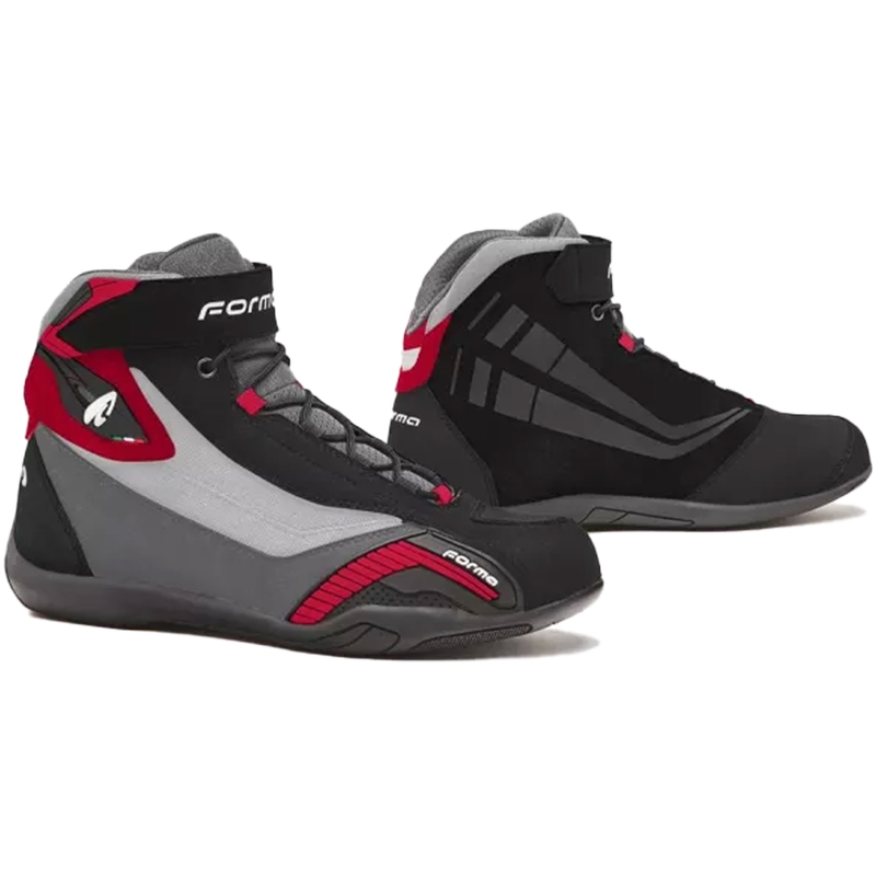 Forma Genesis melni-pelēki-bordo motocikla zābaki