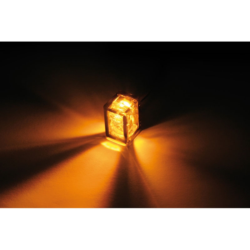 Highsider Smart Micro Cube-V LED Smoke Grey motociklu bākugunis