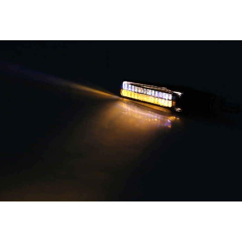 Highsider Smart Fineline LED 2in1 melni motociklu bākugunis
