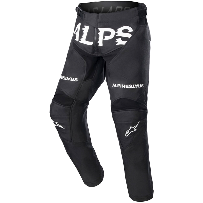 Dětské motokrosové kalhoty Alpinestars Racer Found Kids černo-bílé