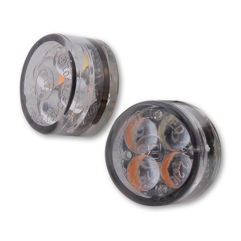Highsider Smart Module sešpadsmit LED 2in1 dūmu pelēks motociklu pagrieziena signāls