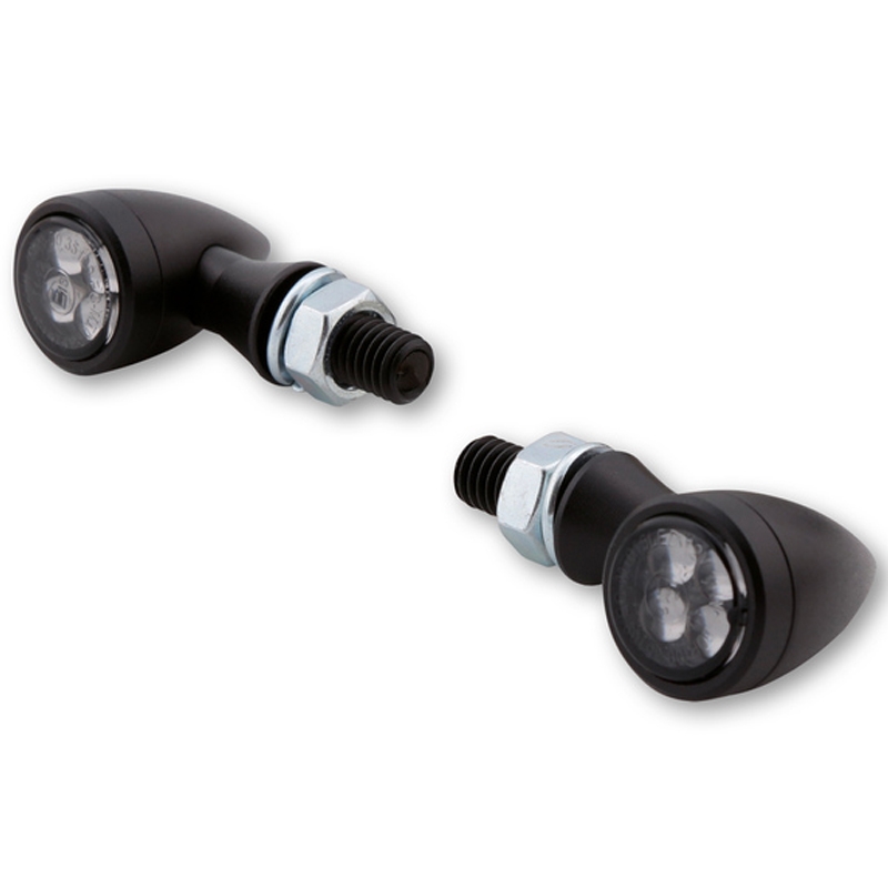 Highsider Smart Sixteen Bullet LED Smoke Grey motociklu bākugunis