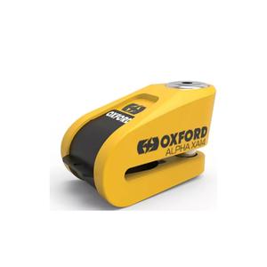 Disku bremžu slēdzene Oxford Alpha Alarm XA14 dzelteni melna