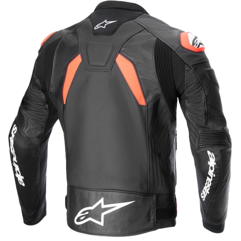 Alpinestars GP plus R 4 Airflow Black-Fluo Red-White ādas motocikla jaka