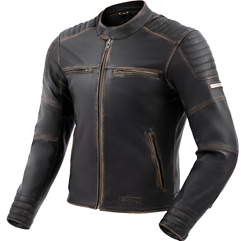 Rebelhorn Hunter II brūna ādas motocikla jaka