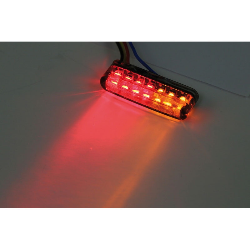 Highsider Smart Shorty LED 3in1 melni motociklu bākugunis