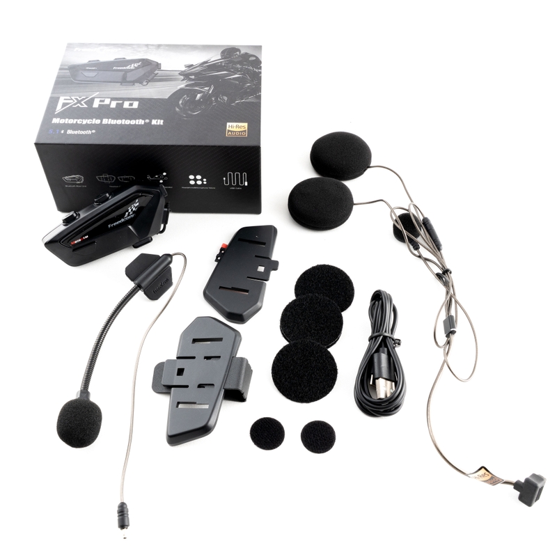 Bluetooth interkoms FreedConn FX PRO Mesh MotoZem melns