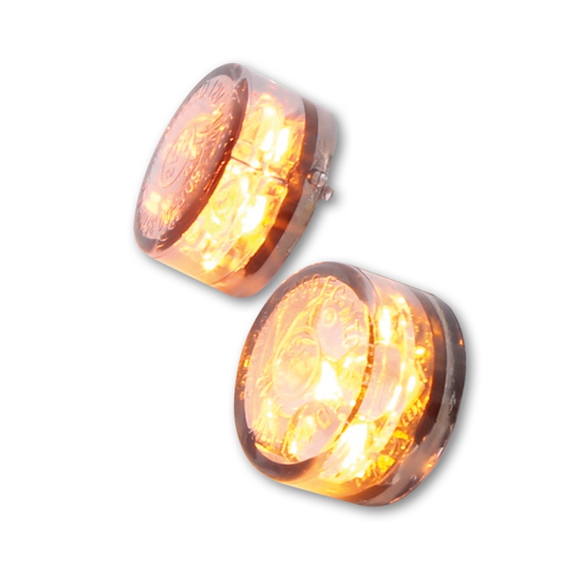 Highsider Smart Module sešpadsmit LED 3in1 dūmu pelēks motociklu pagrieziena signāls