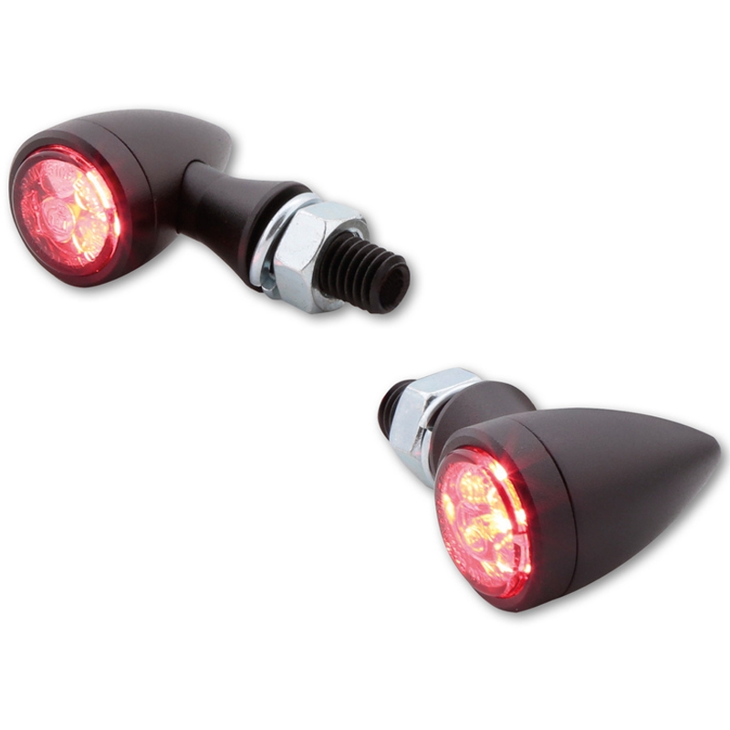 Highsider Smart Sixteen Bullet LED 3in1 Smoke Grey motociklu bākugunis