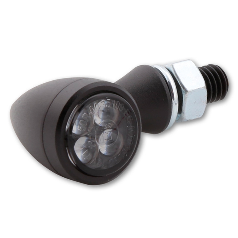 Highsider Smart Sixteen Bullet LED 3in1 Smoke Grey motociklu bākugunis