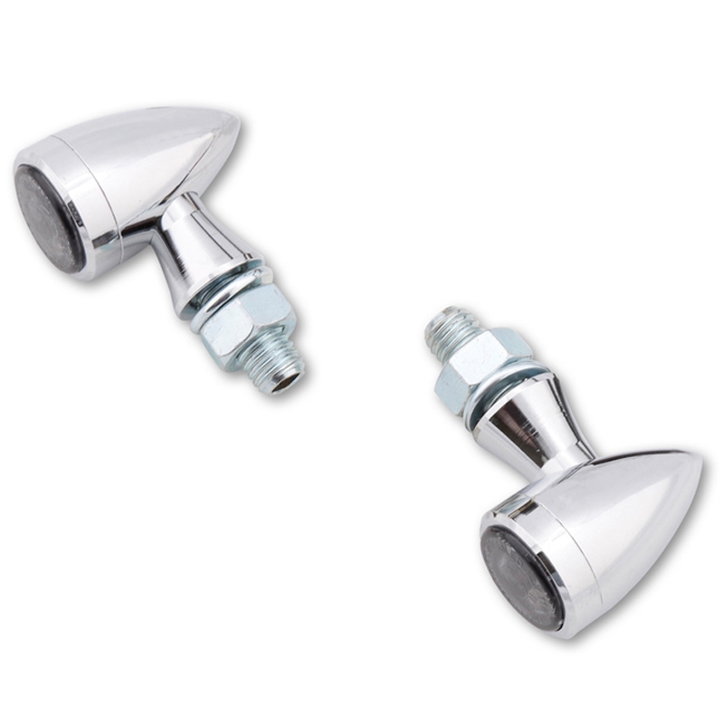 Highsider Smart Sixteen Bullet LED 3in1 Chrome motociklu bākugunis