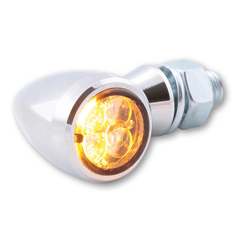 Highsider Smart Sixteen Bullet LED 3in1 Chrome motociklu bākugunis