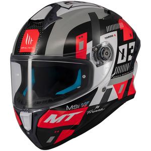 MT Targo S integrālā moto ķivere SERGIO GARCIA melna-pelēka-sarkana