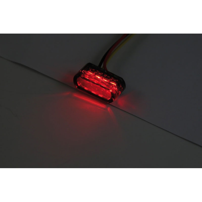 Aizmugurējais lukturis motociklam Highsider Smart Module 1 LED dūmu pelēks