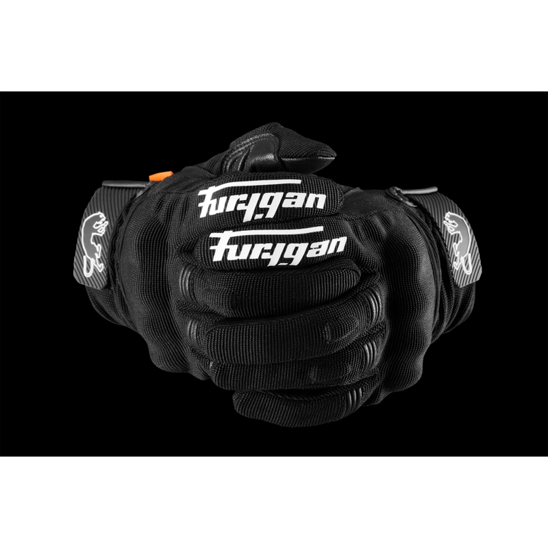Sieviešu Furygan Jet Lady D3O® Evo melnbalti motocikla cimdi