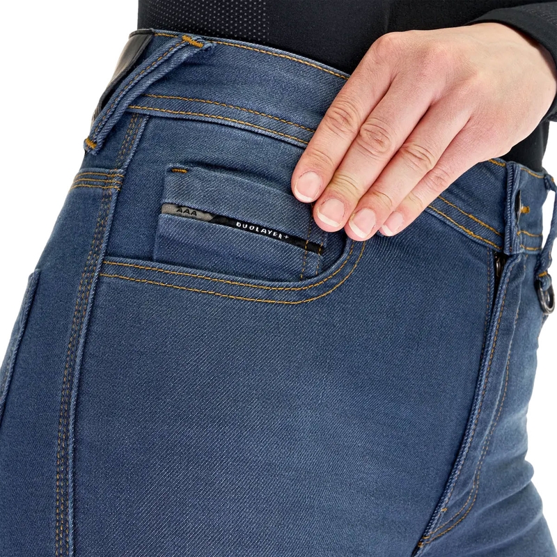 Sieviešu džinsi Shima Ridge Blue Motorcycle Jeans