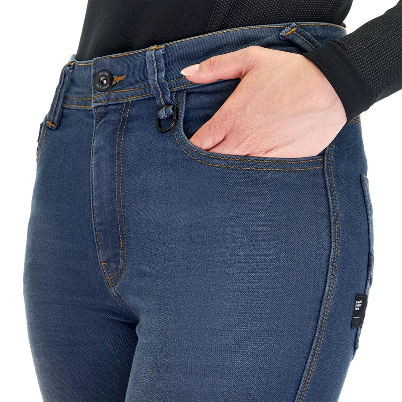 Sieviešu džinsi Shima Ridge Blue Motorcycle Jeans