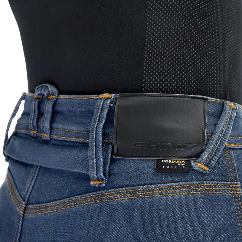 Sieviešu džinsi Shima Ridge Blue Motorcycle Jeans