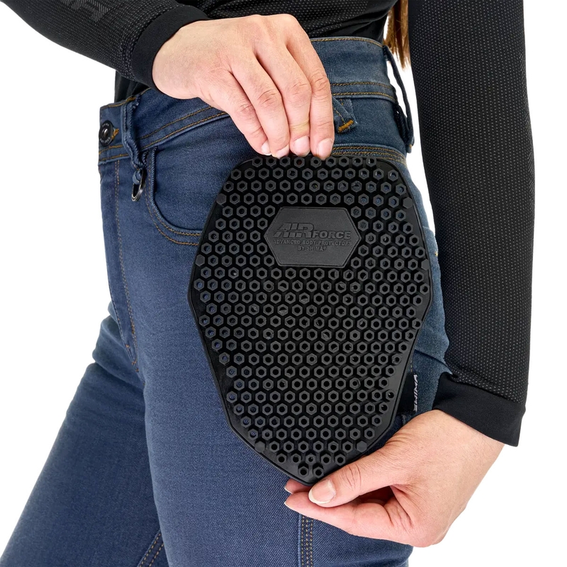 Sieviešu džinsi Shima Ridge Blue Motorcycle Jeans