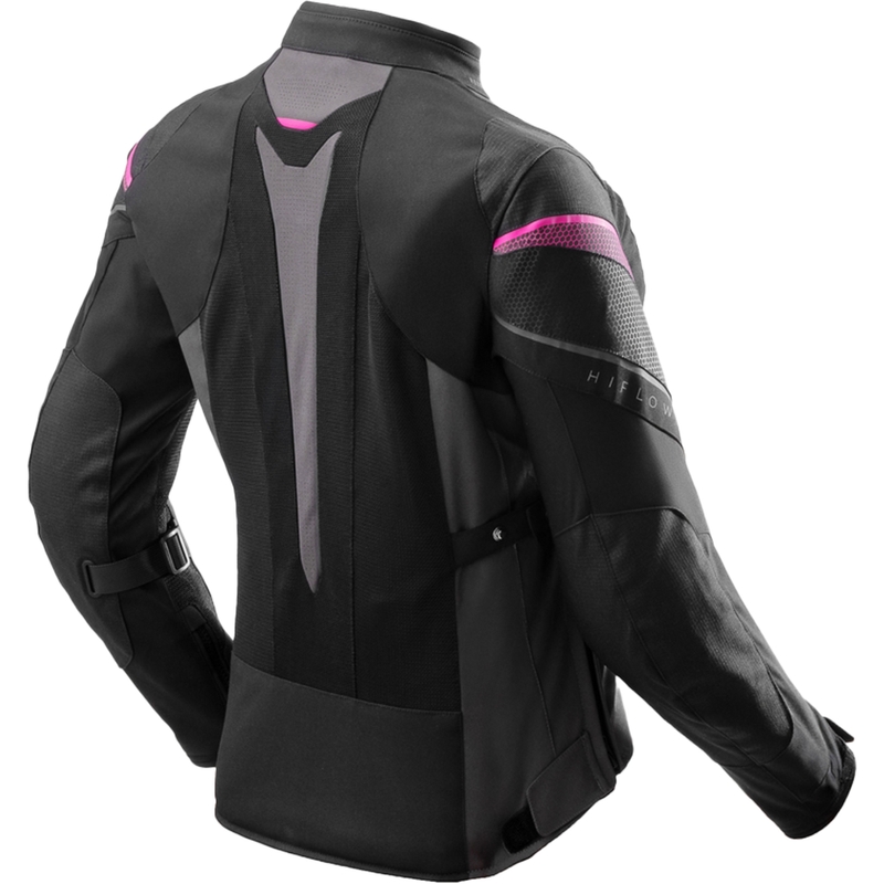 Sieviešu Rebelhorn Hiflow V Black-Grey-Pink Motocikla jaka