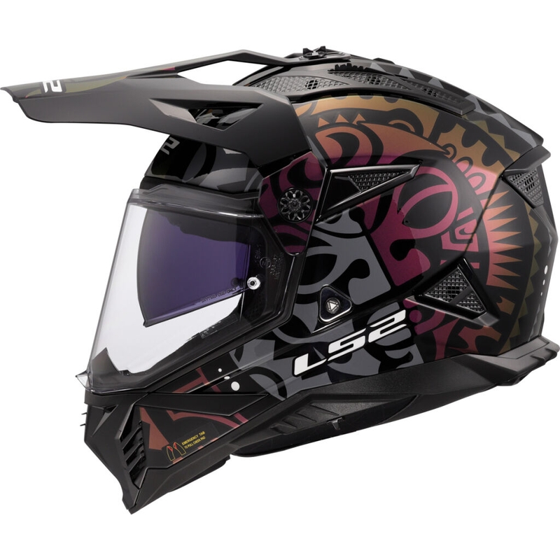 Enduro moto ķivere LS2 MX702 Pioneer II Rangi melna
