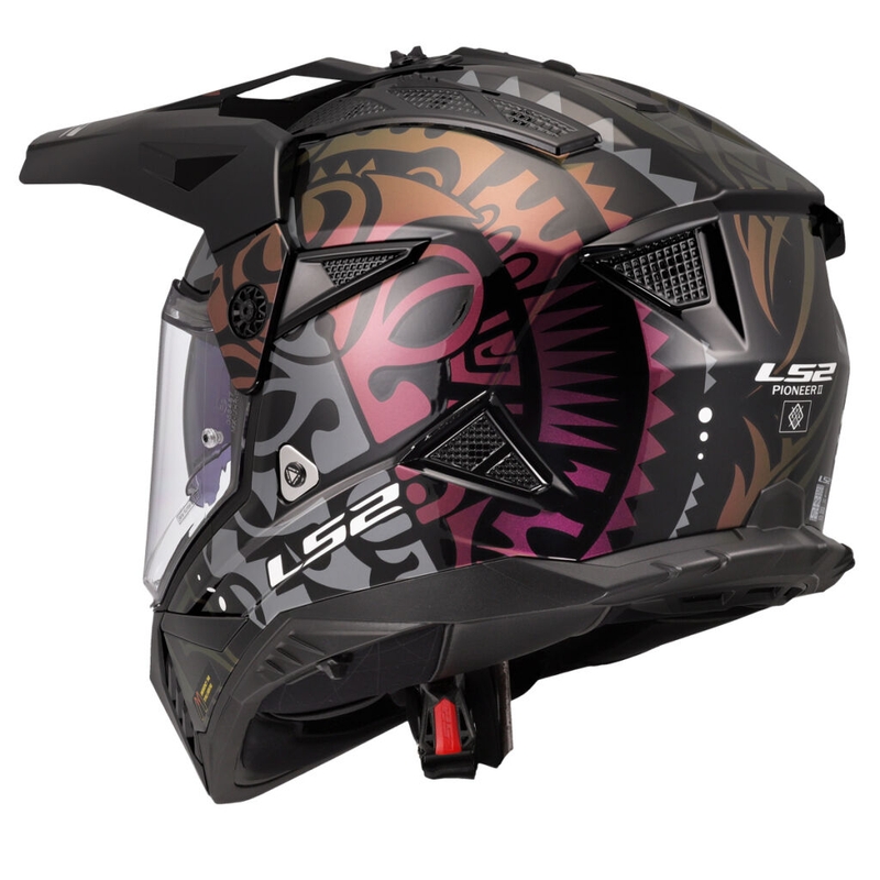 Enduro moto ķivere LS2 MX702 Pioneer II Rangi melna