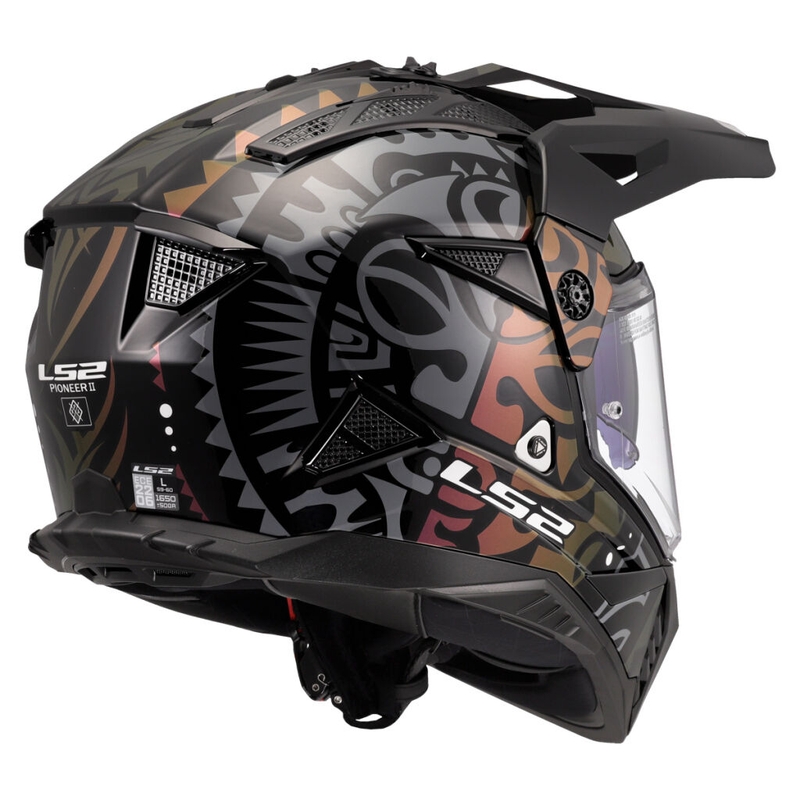 Enduro moto ķivere LS2 MX702 Pioneer II Rangi melna