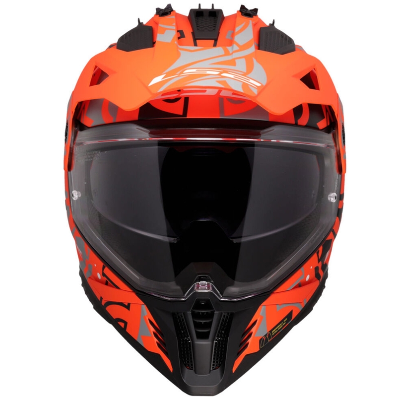 Enduro motocikla ķivere LS2 MX702 Pioneer II Rangi oranža