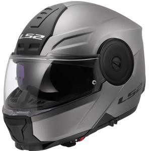 LS2 FF902 Scope II Solid matēta titāna flip-up motociklu ķivere