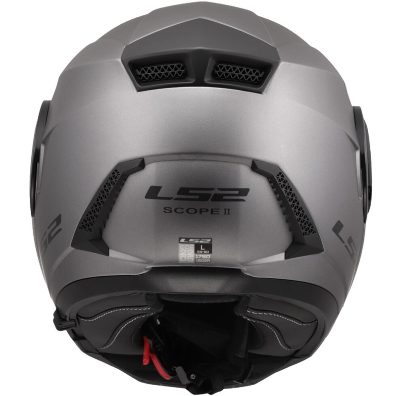 LS2 FF902 Scope II Solid matēta titāna flip-up motociklu ķivere