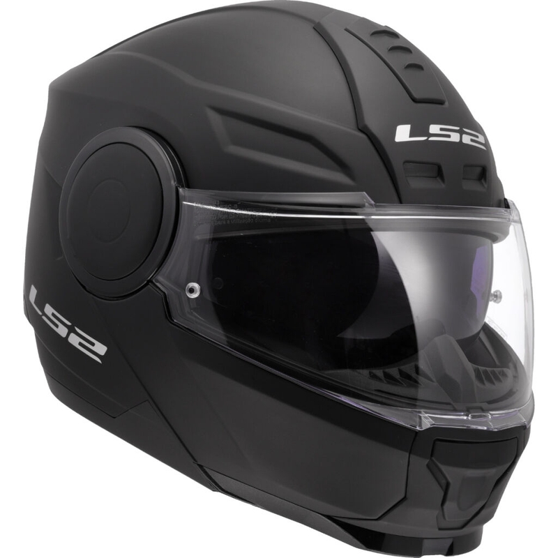 LS2 FF902 Scope II Solid Matte Black Flip-up motociklu ķivere
